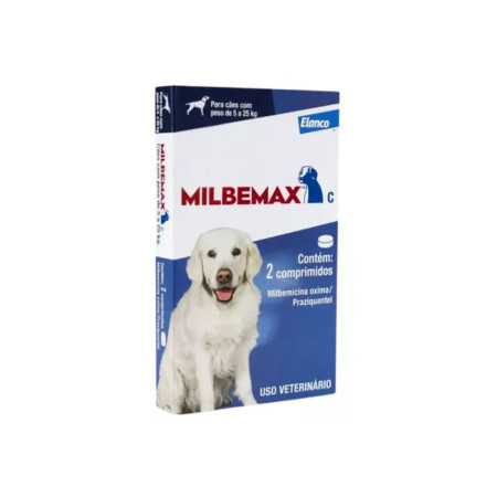Milbemax Cães de 5 a 25 kg - 2 comprimidos