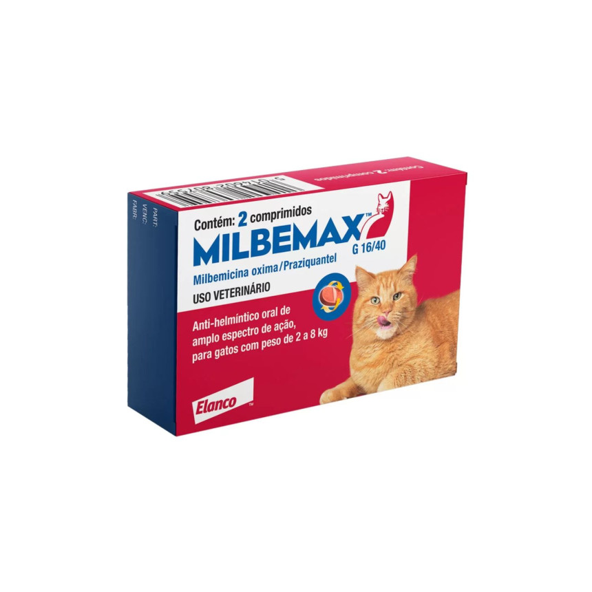 Milbemax Gatos de 2 a 8 kg - 2 comprimidos