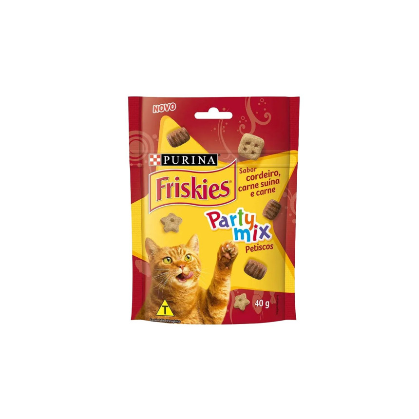 Friskies Party Mix Cordeiro, Carne Suína e Carne 40 g