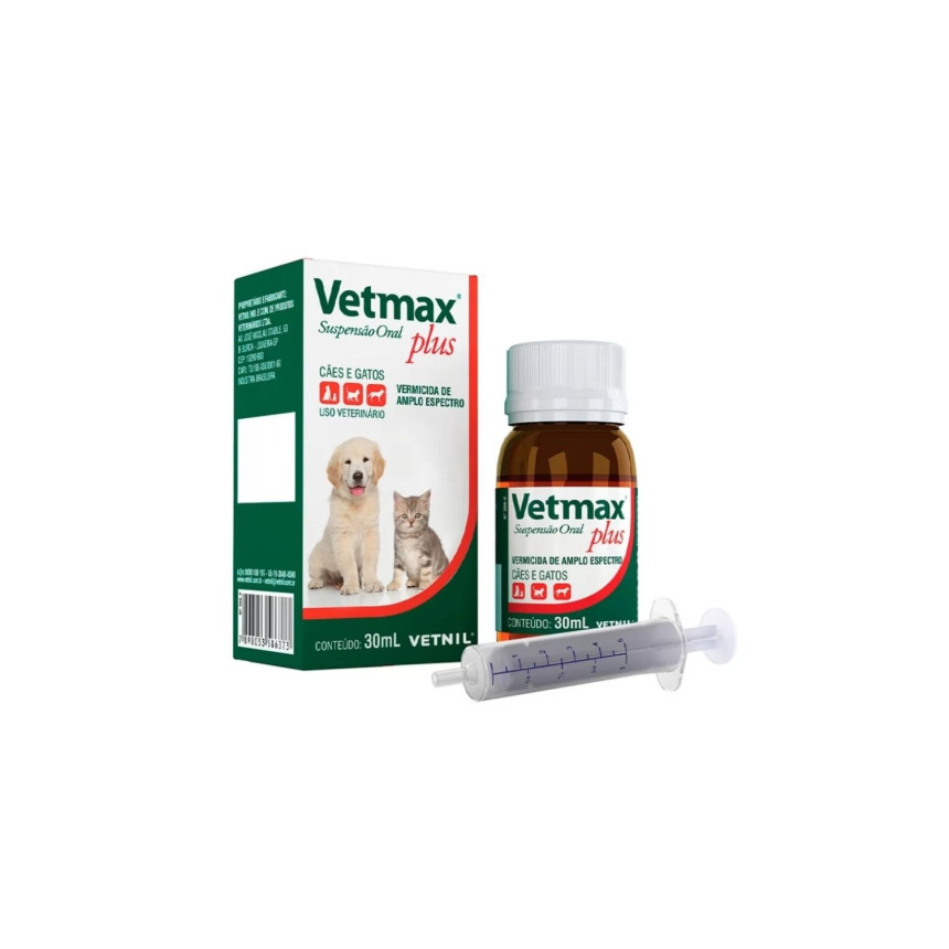 Vetmax Plus Suspensão Oral 30 ml