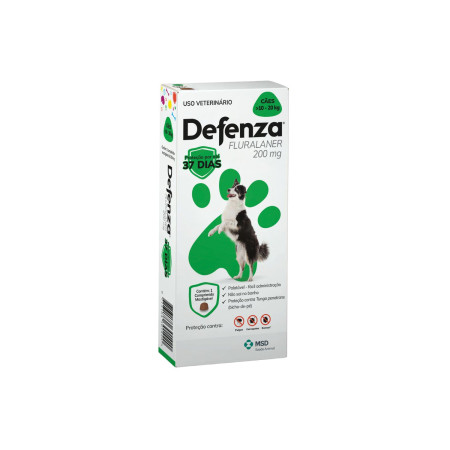 Defenza 200 mg - cães de 10 a 20 kg - 1 comprimido