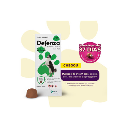 Defenza 200 mg - cães de 10 a 20 kg - 1 comprimido