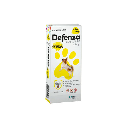 Defenza 45 mg - cães de 2 a 4,5 kg - 1 comprimido