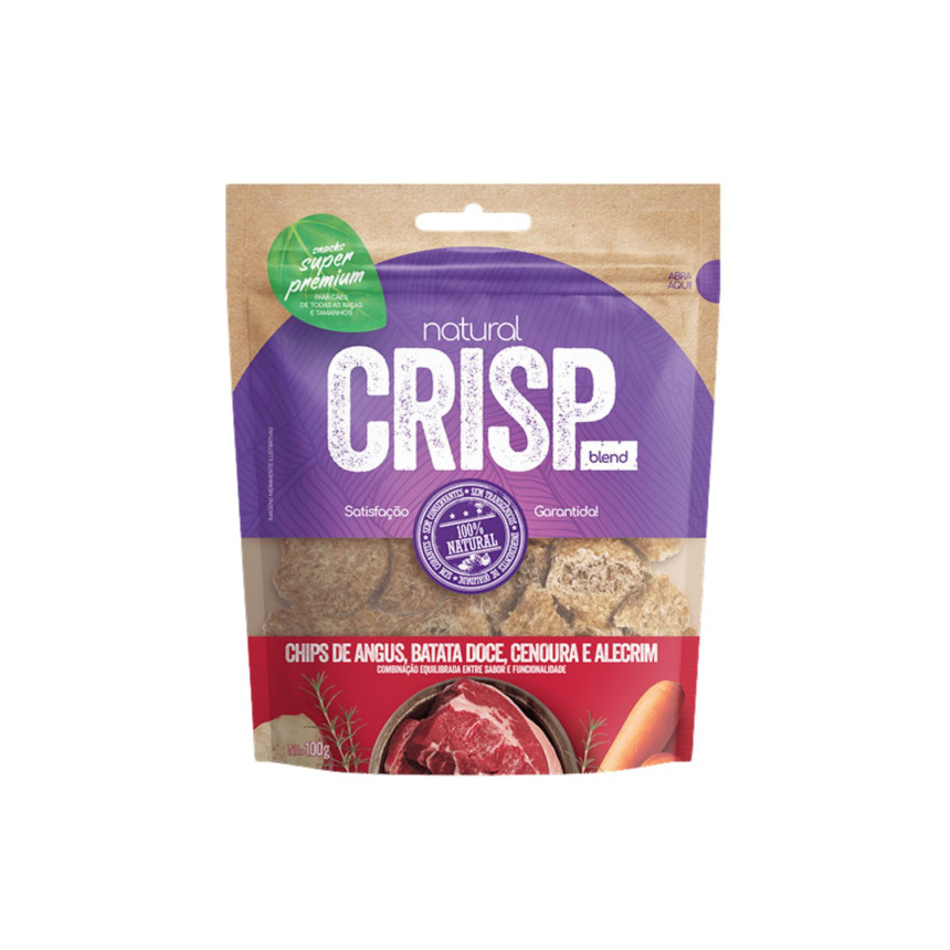 Natural Crisp Chips de Angus, Batata Doce, Cenoura e Alecrim 100 g