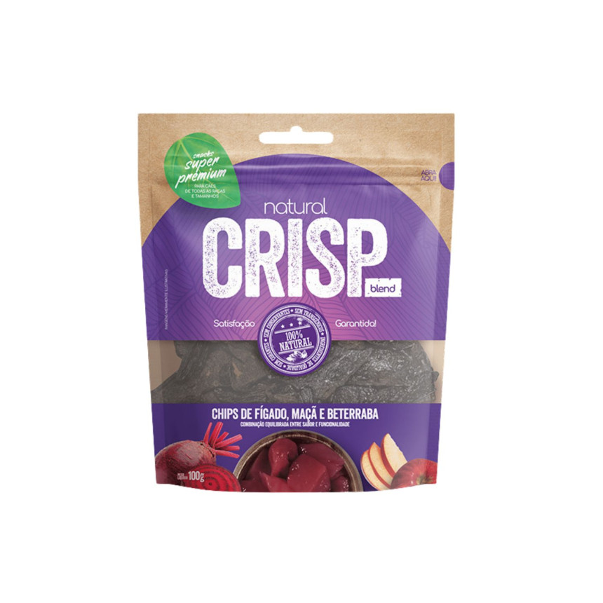 Natural Crisp Chips De Fígado, Maçã e Beterraba 100 g