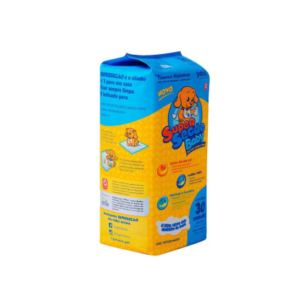 Super Secão Baby Tapete Higiênico - 30 unidades