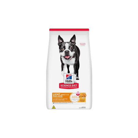 Hill's Science Diet Light Cães Adultos 1-6 Pedaços Pequenos Frango e Cevada 2,26 kg