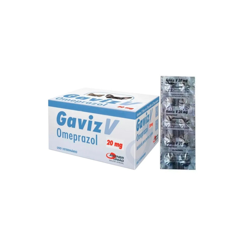 Gaviz V Omeprazol 20 mg - Strip com 10 comprimidos