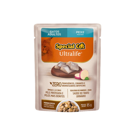 Sachê Special Cat Ultralife Gatos Adultos Peixe 85 g