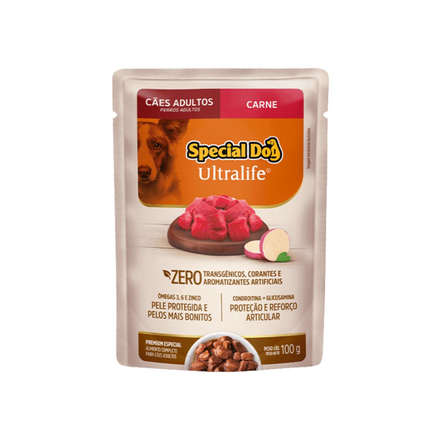 Sachê Special Dog Ultralife Cães Adultos Carne 100 g