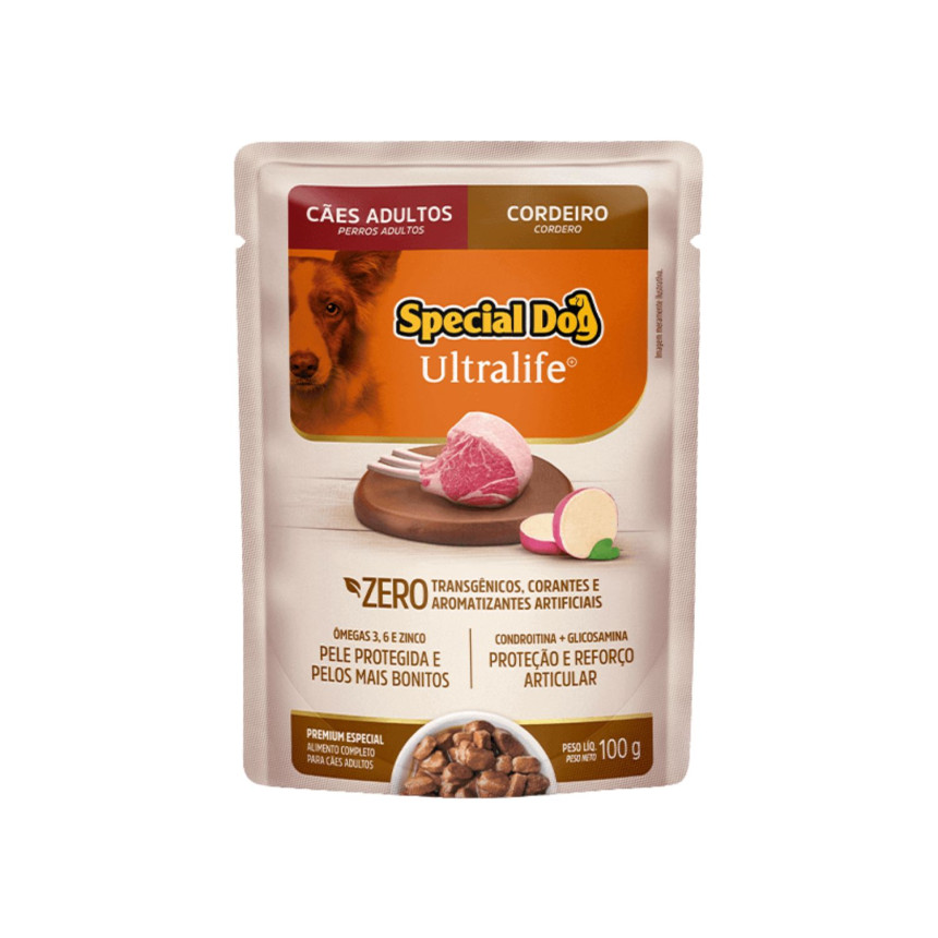 Sachê Special Dog Ultralife Cães Adultos Cordeiro 100 g