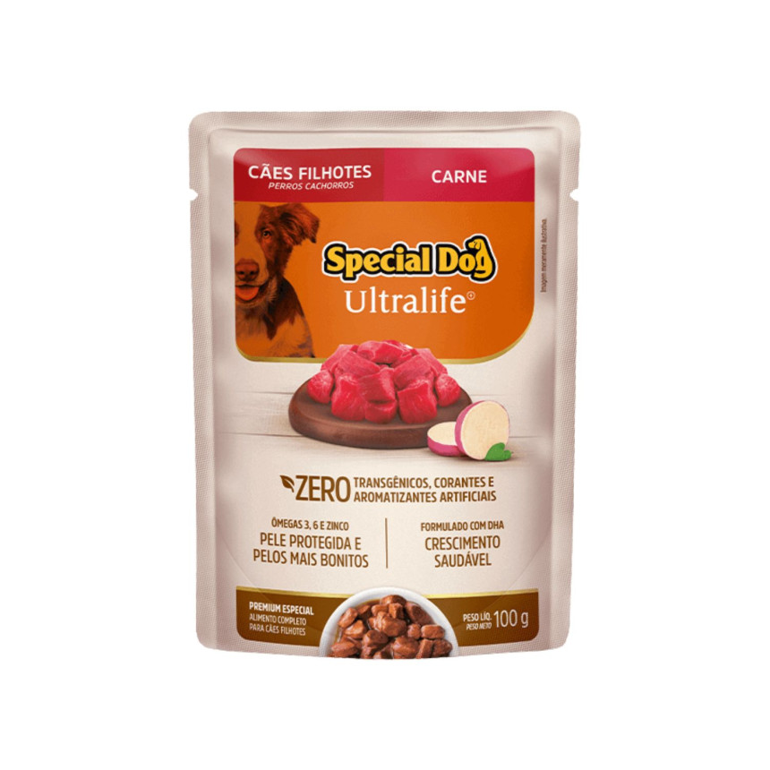 Sachê Special Dog Ultralife Cães Filhotes Carne 100 g