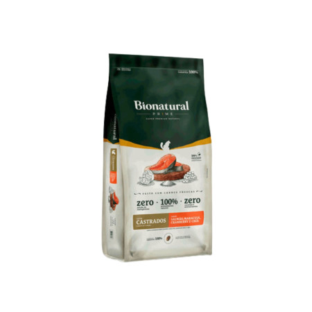 Bionatural Prime Gatos Castrados Salmão, Maracujá, Cranberry e Chia 1,5 kg