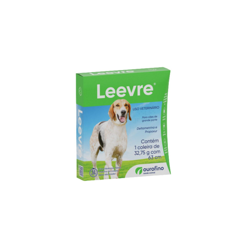 Leevre Coleira Cães de Grande Porte - 63 cm
