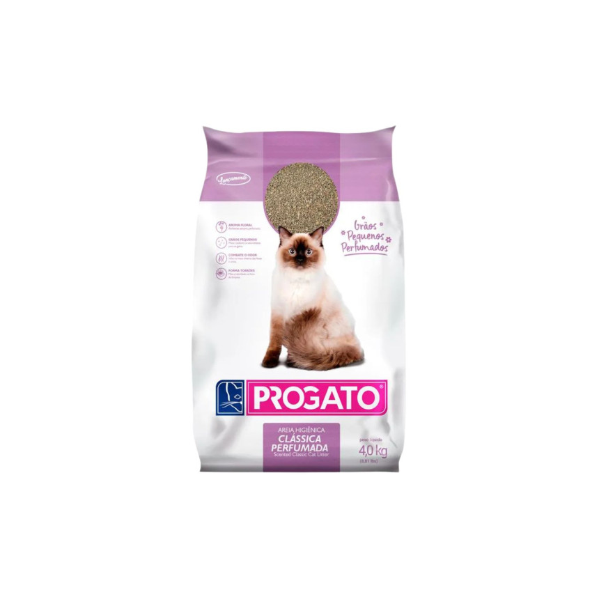 ProGato Areia Clássica Perfumada 4 kg