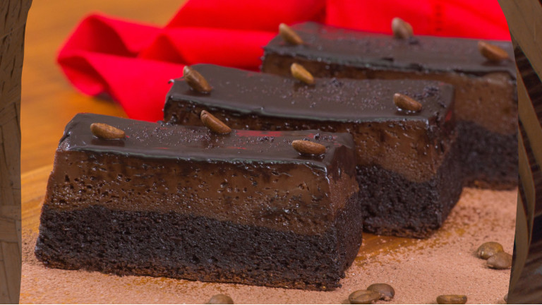 Cake Brownie Creme de Café
