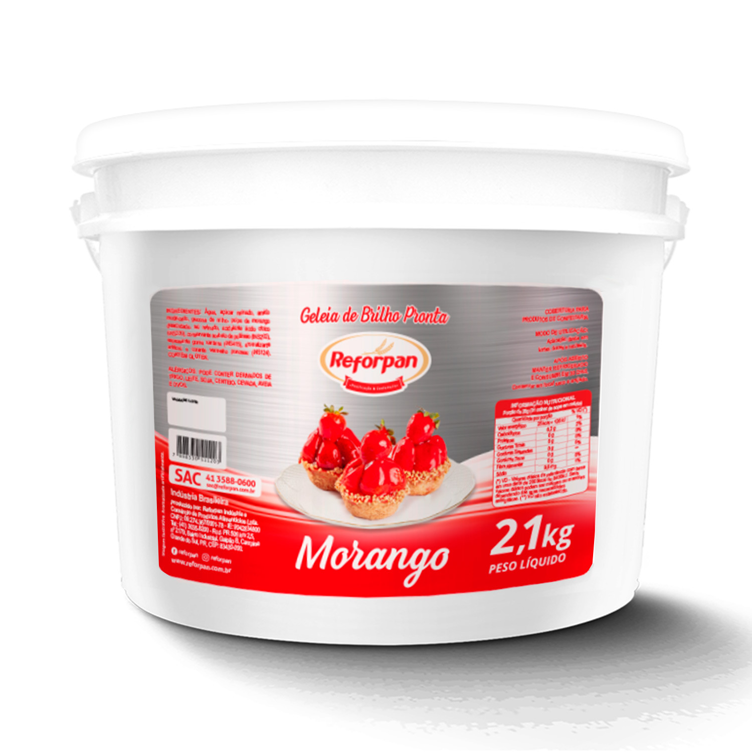 Geleia de Brilho Morango 2,1kg