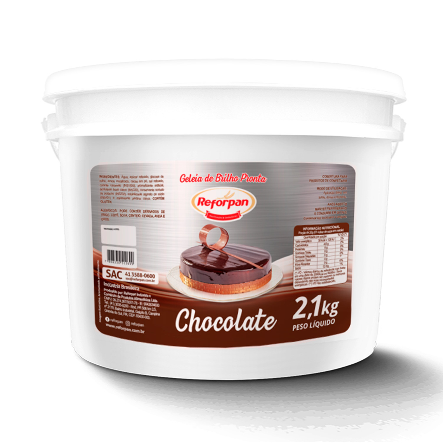 Geleia de Brilho Chocolate 2,1kg