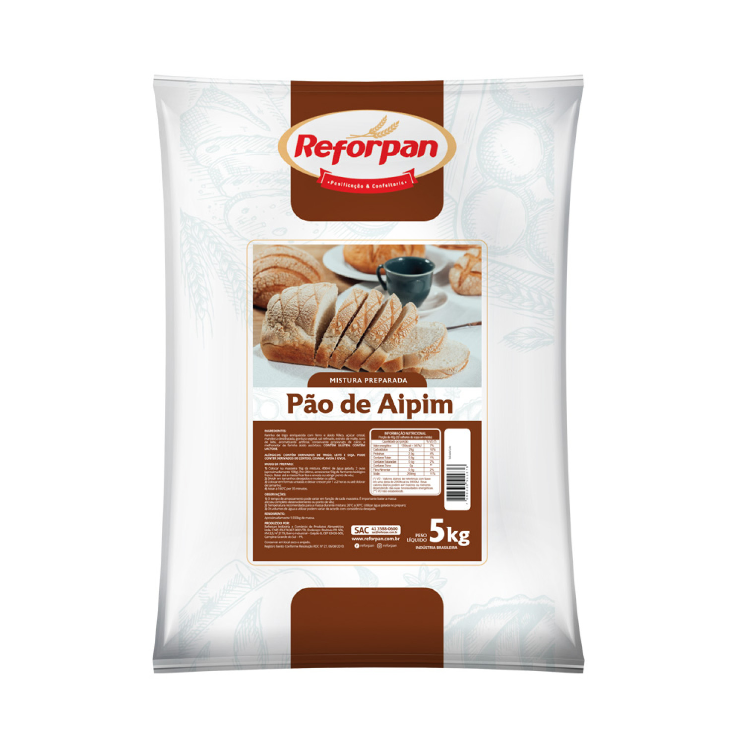Pré-mistura Pão de Aipim 5kg