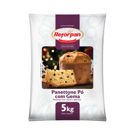 Pré-mistura Panetone 5kg Pó Com Gema