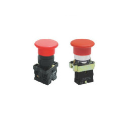 BOTAO S-LPFN1M4 EMERGENCIA VERMELHO 40MM IMPULSO