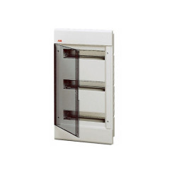 CENTRO 36 MODULOS DISTRIBUICAO DE EMBUTIR PORTA TRANSPARENTE 300X545X90MM