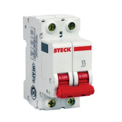 MINI DISJUNTOR SD-D62C02 2P 02A CUVA C