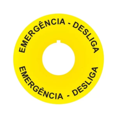PLACA DE IDENTIFICACAO DE EMERGENCIA 22MM