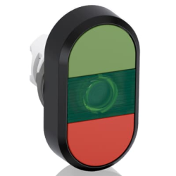 BOTAO MPD1-11G VERDE / VERMELHO ILUMINADO LENTE VERDE