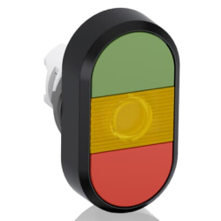 BOTAO MPD1-11Y VERDE / VERMELHO ILUMINADO LENTE AMARELA