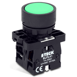 BOTAO S-LMRL2 IMPULSO VERDE ILUMINADO METALICO