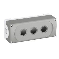 BOTOEIRA MEP3-0 ABB C/ 3 FUROS CINZA IP66