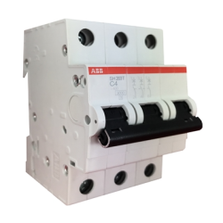 MINI DISJUNTOR SH203 T C4 -  3P  4A CURVA C