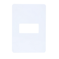 PLACA N1371.1 BL HORIZONTAL 1 MOD. 4X2 BRANCO UNNO