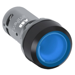 BOTAO CP1-11L-10 IMPULSO AZUL ILUMINADO 1NA MONOBLOCO  24V