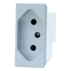 TOMADA N1136.2 BL 20A 2P+T MODULAR BRANCO UNNO