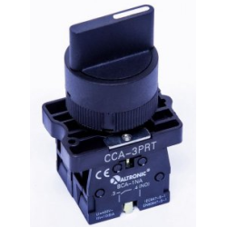 SELETOR CCA-3PSR 3 POSICOES 1-0-2 S/ RETENCAO C/ 2NA FURO 22MM