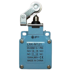 CHAVE FIM DE CURSO LXK M-121  BRACO ANGULAR COM ROLDANA METALICA