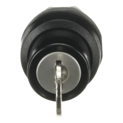 SELETOR M2SSK2-101 2 POSICOES FIXAS C/ CHAVE REMOVIDA APENAS NA POSICAO B