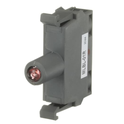 SOQUETE MLBL-01R 24VAC/DC P/ BOTAO C/ LED VERMELHO