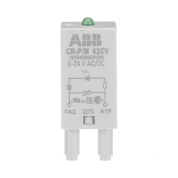 VARISTOR CR-P/M62CV E LED VERDE 6 - 24VCA/CC P/ DC A1+, A2- PROTECAO CONTRA SOBRETENSAO