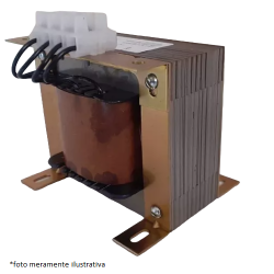 TRANSFORMADOR ISOLADOR MONOFASICO 200VA -60HZ E220/380V SAIDA 127V