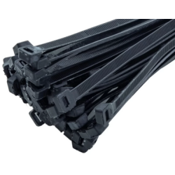 ABRACADEIRA A25-E200P/10  200X2.50MM PRETA PACOTE C/ 100PC