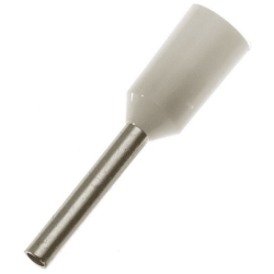 TERMINAL TUBULAR 0,5MM SIMPLES BRANCO