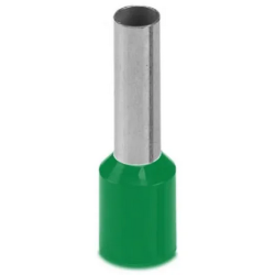 TERMINAL TUBULAR 6,0MM SIMPLES VERDE