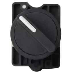 SELETOR S-LMM8T3 3 POSICOES C/ RETORNO MET. PRETO MAN. CURTA