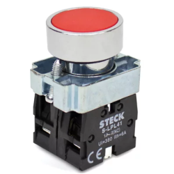 BOTAO S-LMRN1 IMPULSO VERMELHO METALICO