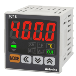 CONTROLADOR TEMPERATURA TC4S-12R RELE/SSR 48X48 24VCC 1 SAIDA ALARME