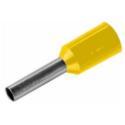 TERMINAL TUBULAR  6.00MM SIMPLES AMARELO