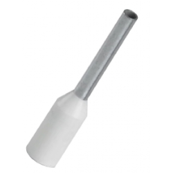 TERMINAL TUBULAR  0.50MM SIMPLES BRANCO